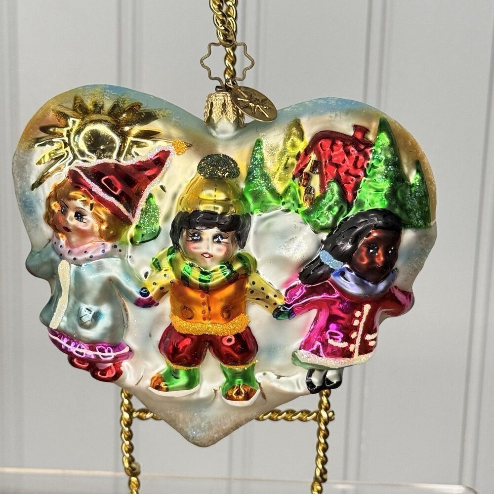 Christopher Radko Celebrate Adoption 2001 Ornament Dave Thomas Foundation Heart